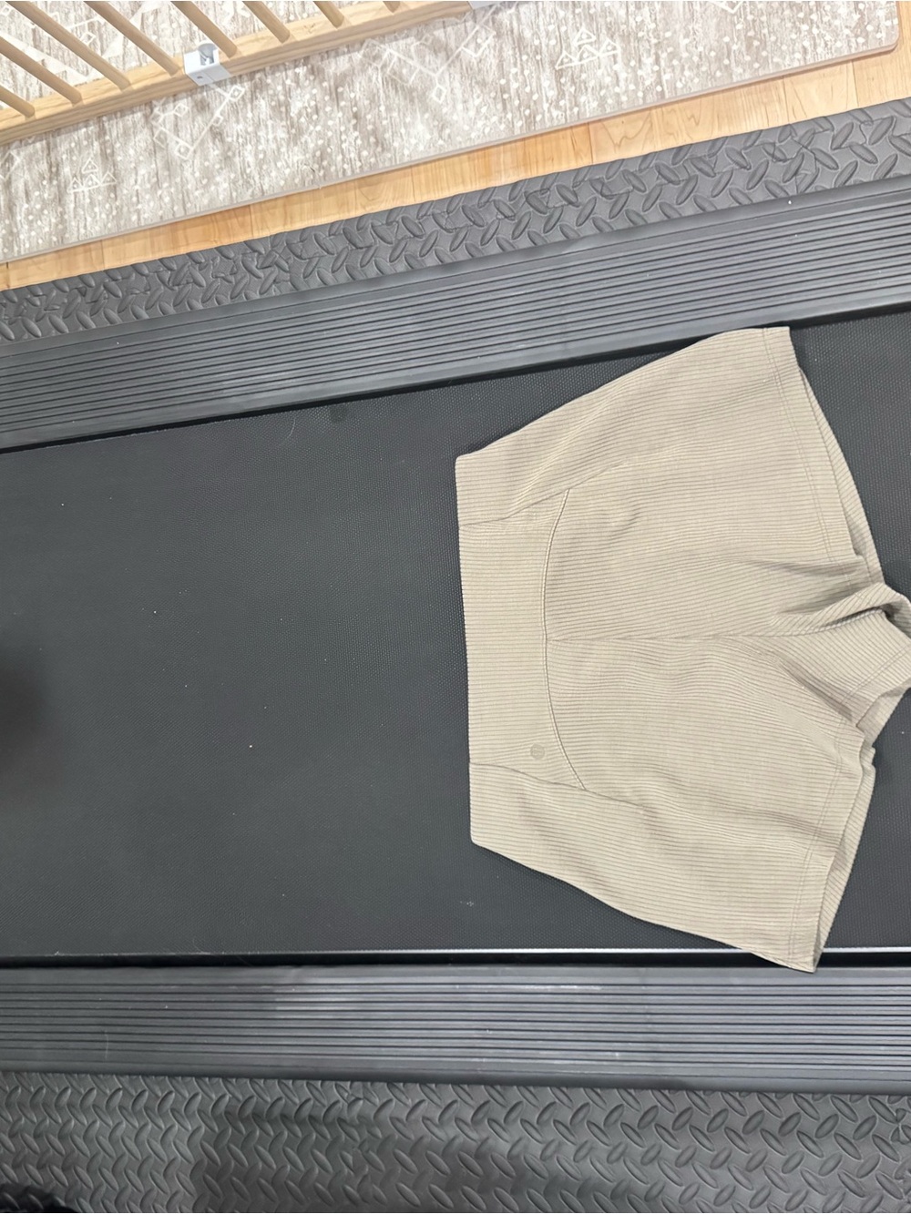 lululemon athletica Ribbed High-Waist Lounge Shorts - Taupe - Picture 7 of 8